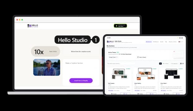 Hello Studio product screenshot
