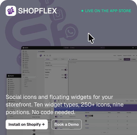 ShopFlex Shopify app — live on the app store